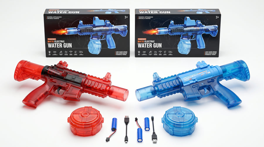 SPLASH BLASTER – M416 Elektrische Wasserpistole mit LED