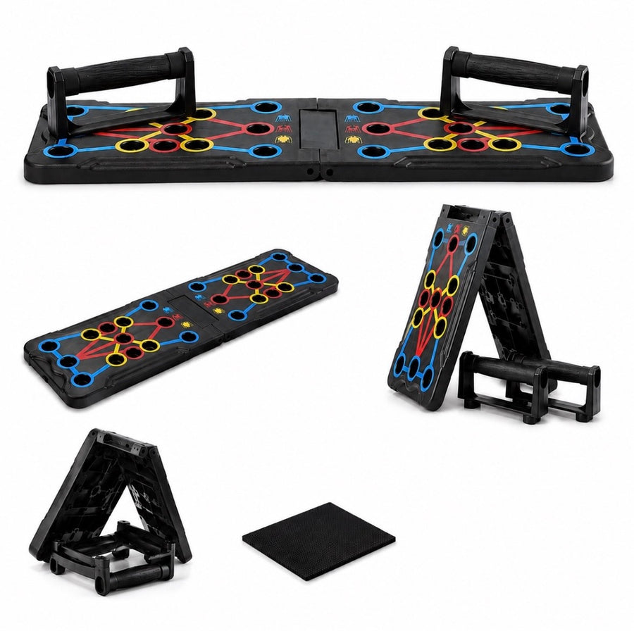 Klappbares Liegestütz-Trainingsboard – Multifunktionales Push-Up Board für Zuhause