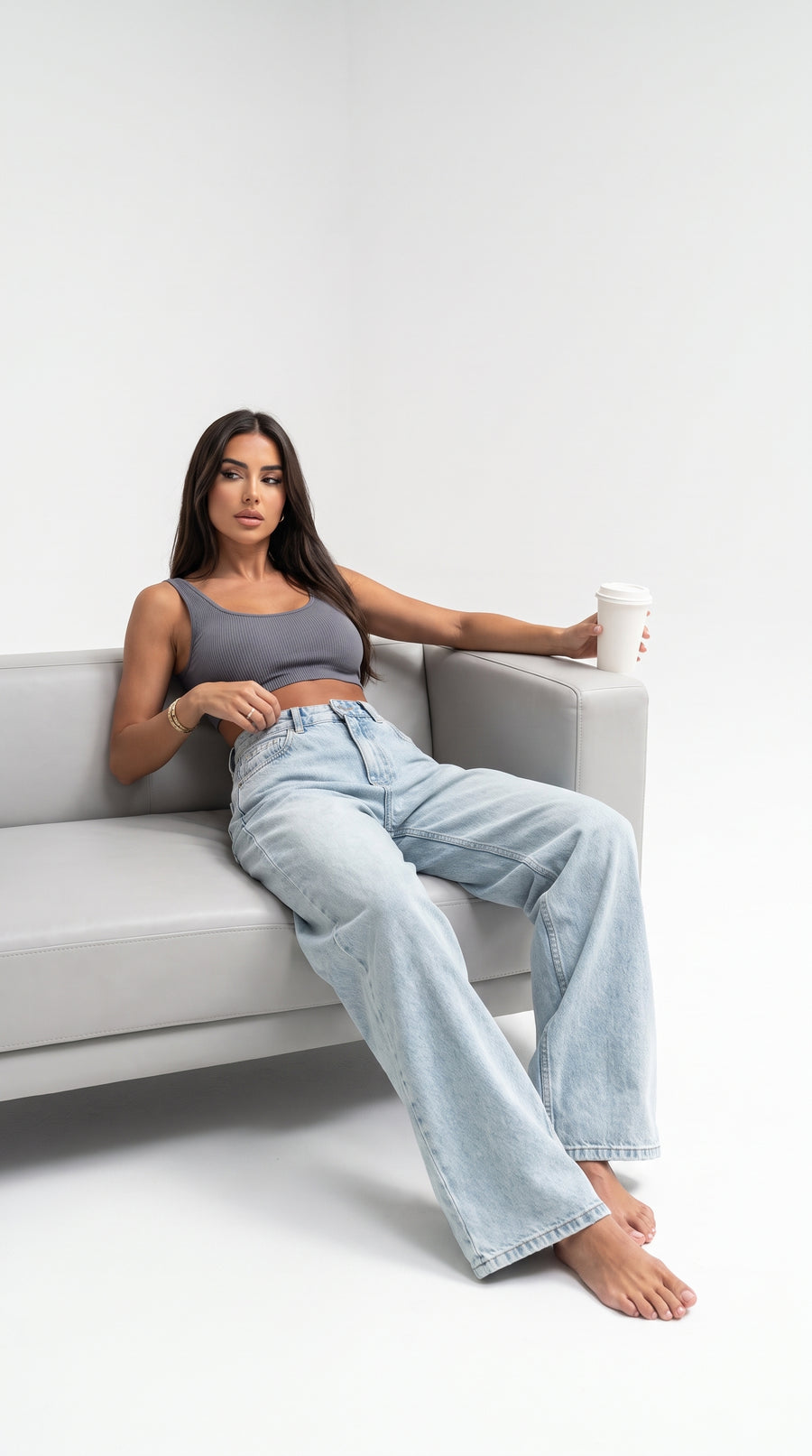 RETRO STRAIGHT – Straight-Fit Damenjeans, figurbetont