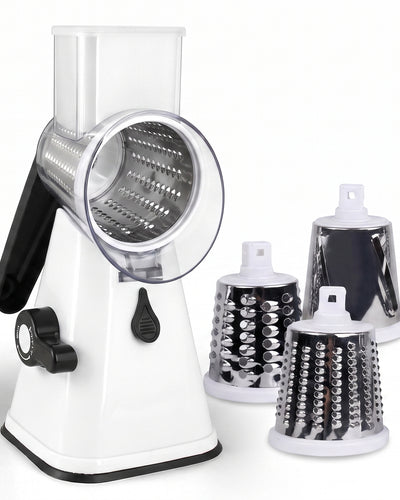 Manuelle Rotary Käsereibe & Gemüseschneider – Küchenhelfer Mandoline