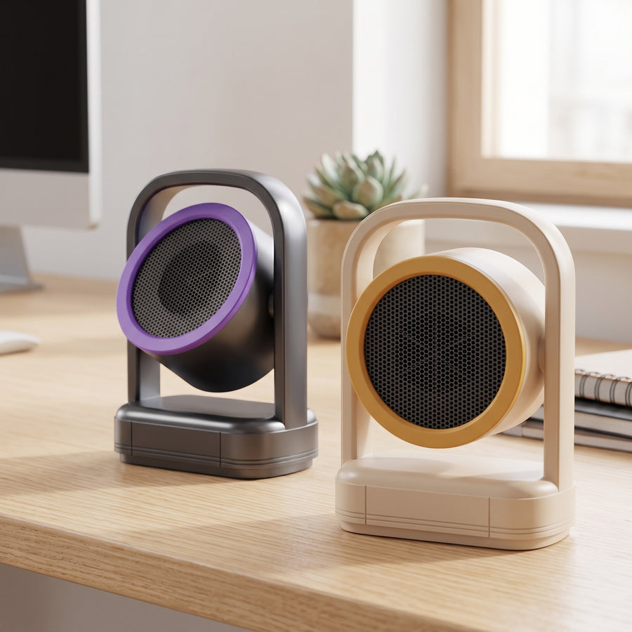 Kompakter Mini-Heizlüfter Sonnenform – Büro-Sofortheizgerät unter 500W