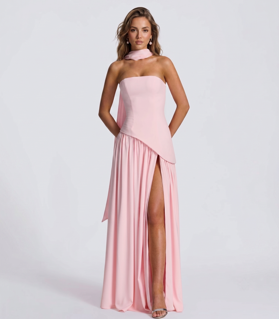 RAINBOW GALA – Mehrfarbiges Abendkleid, elegant & zeitlos