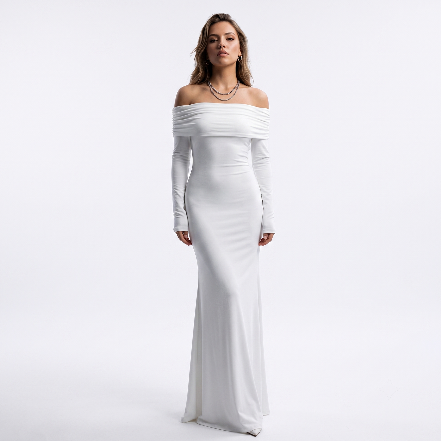 Elegant Off-Shoulder Maxi Dress