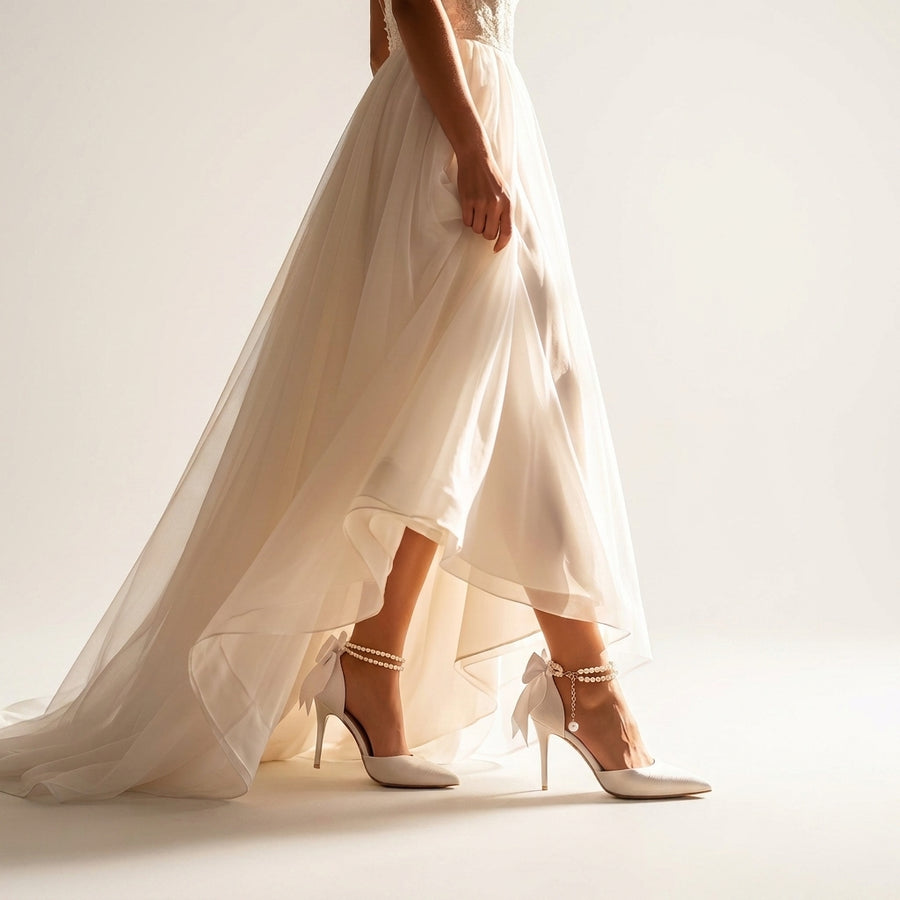 SLIP-ON CHIC – Pumps mit Schleife & schlankem Stiletto-Absatz