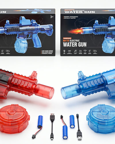 SPLASH BLASTER – M416 Elektrische Wasserpistole mit LED