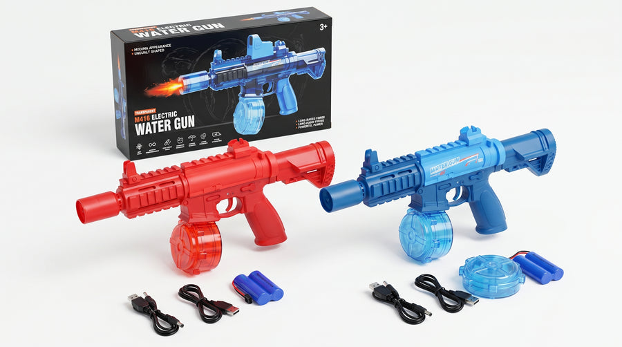 SPLASH BLASTER – M416 Elektrische Wasserpistole mit LED