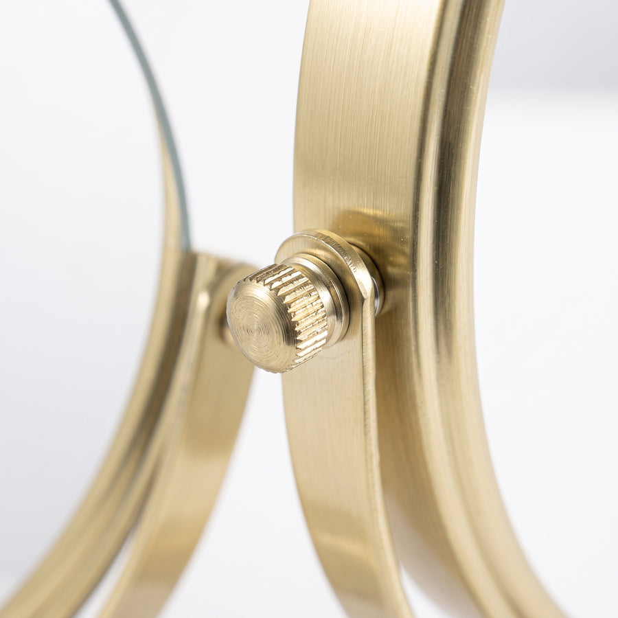 Tragbarer Doppelseitiger Tischspiegel – Personalisiertes Rundes Design