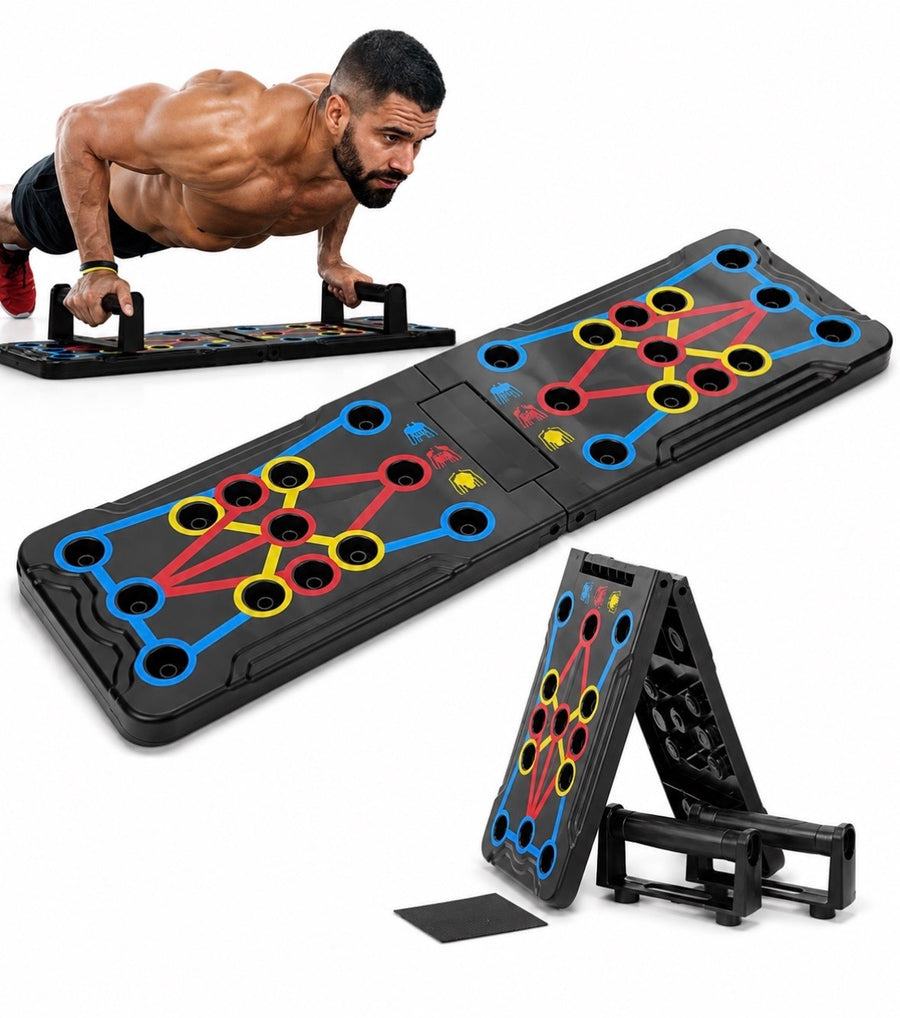 Klappbares Liegestütz-Trainingsboard – Multifunktionales Push-Up Board für Zuhause