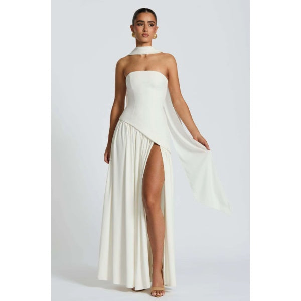 Mehrfarbiges Abendkleid – Elegant & Zeitlos