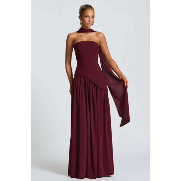 Mehrfarbiges Abendkleid – Elegant & Zeitlos