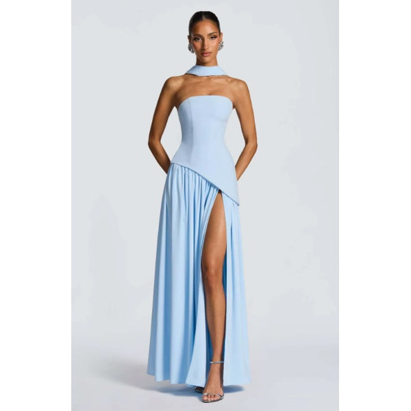 Mehrfarbiges Abendkleid – Elegant & Zeitlos