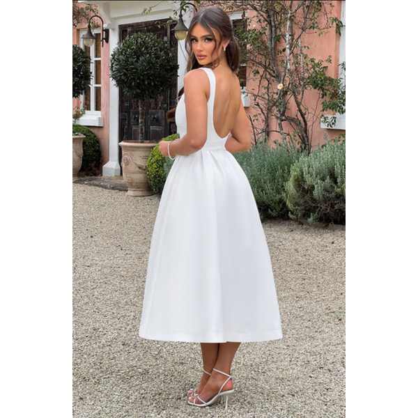 Elegantes Weißes Kleid für Hochzeiten & Events