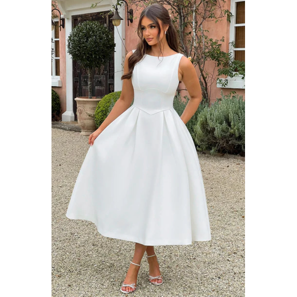 Elegantes Weißes Kleid für Hochzeiten & Events
