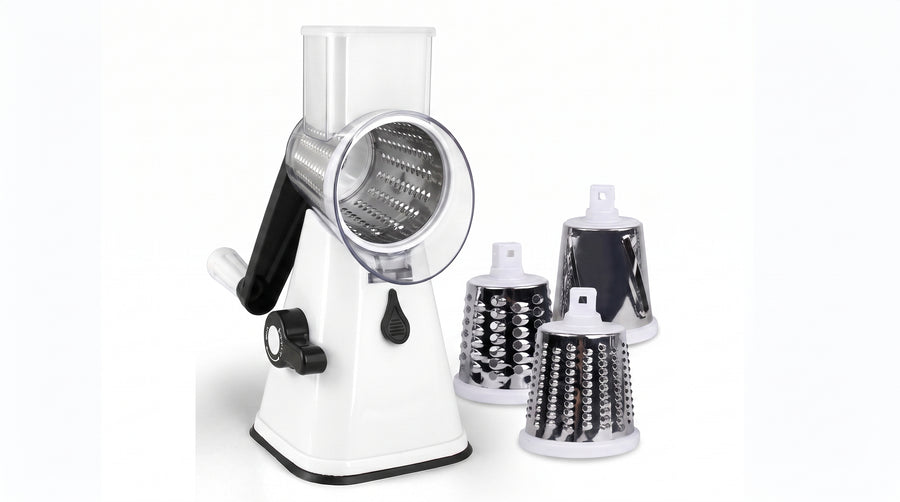 Manuelle Rotary Käsereibe & Gemüseschneider – Küchenhelfer Mandoline