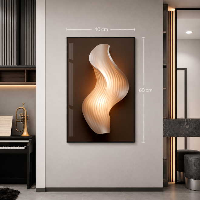 CRYSTAL FRAME – Wandbild-Set in Kristall-Optik, mehrteilig