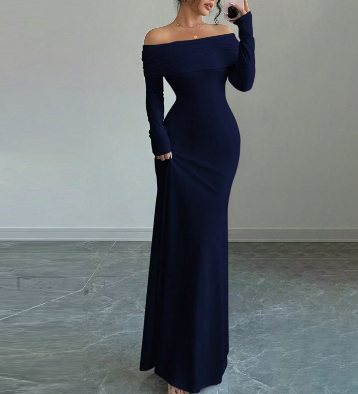 Elegant Off-Shoulder Maxi Dress