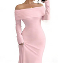 Elegant Off-Shoulder Maxi Dress