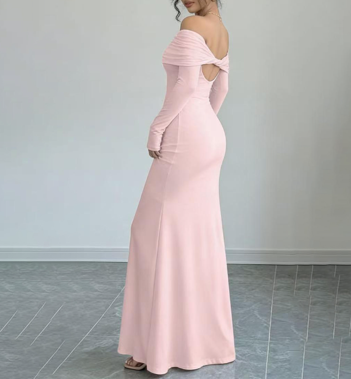 Elegant Off-Shoulder Maxi Dress