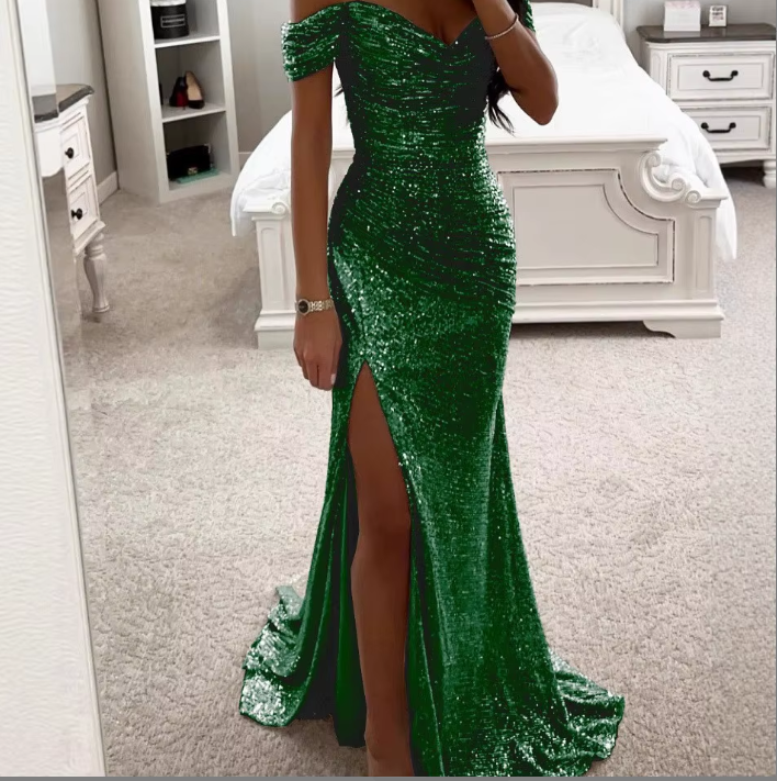 Pinkes Glitzerkleid – Elegantes Partykleid für Damen