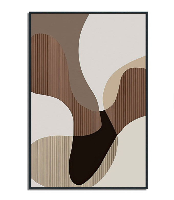 NORDIC LINES – Abstraktes Wandbild im Skandi-Stil, 40x60cm