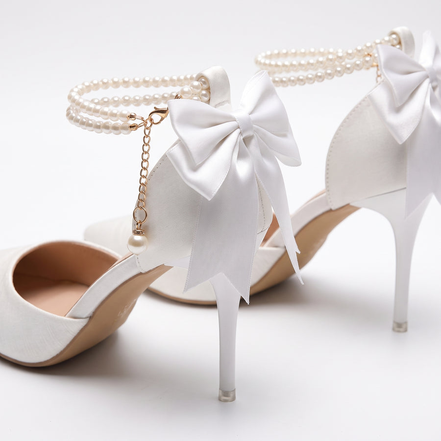 SLIP-ON CHIC – Pumps mit Schleife & schlankem Stiletto-Absatz