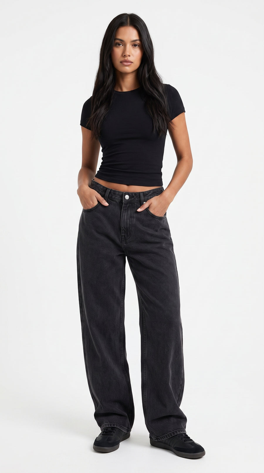 RETRO STRAIGHT – Straight-Fit Damenjeans, figurbetont