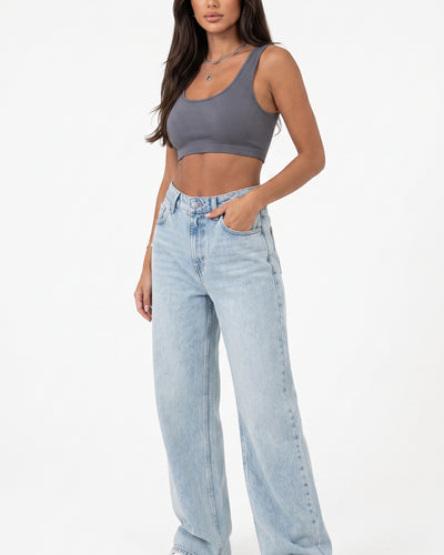 RETRO STRAIGHT – Straight-Fit Damenjeans, figurbetont