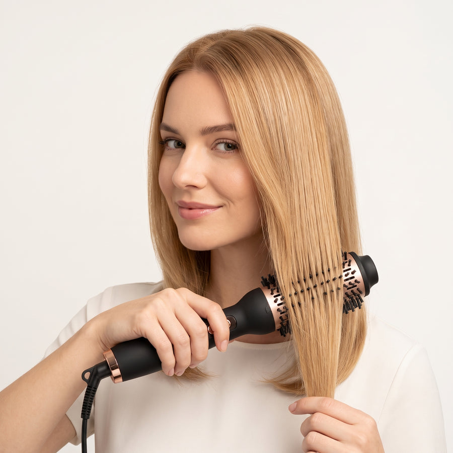 Professioneller 3-in-1 Heißluft-Styler mit Glätteisen-Kamm, 3 Temperaturstufen