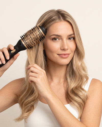 Professioneller 3-in-1 Heißluft-Styler mit Glätteisen-Kamm, 3 Temperaturstufen