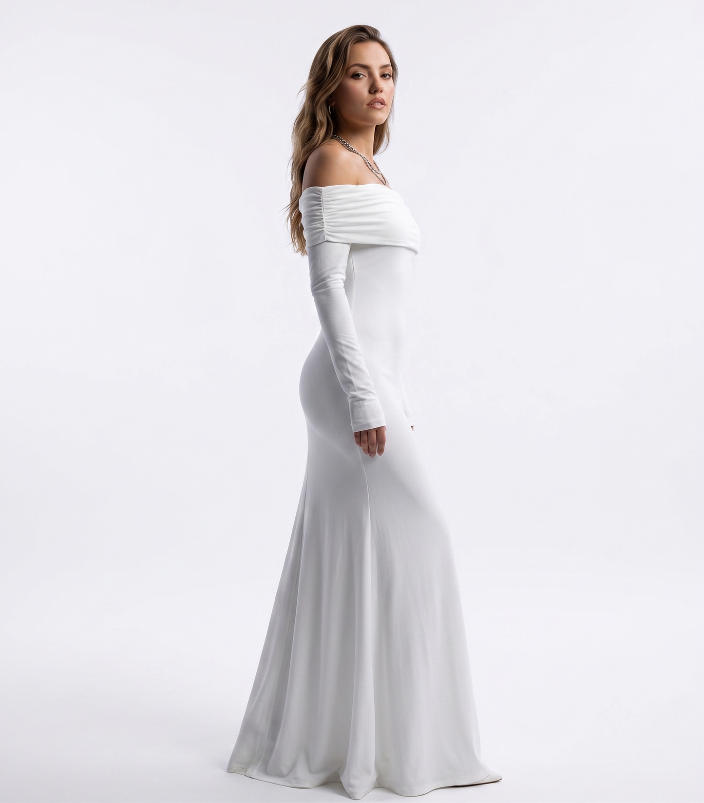 Elegant Off-Shoulder Maxi Dress