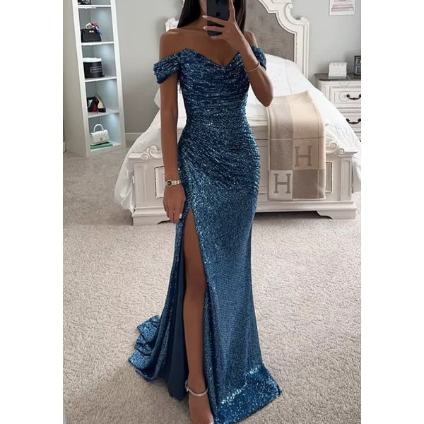 Pinkes Glitzerkleid – Elegantes Partykleid für Damen