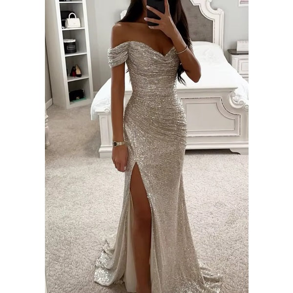 Pinkes Glitzerkleid – Elegantes Partykleid für Damen
