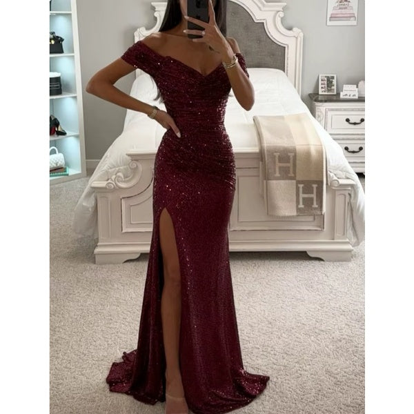 Pinkes Glitzerkleid – Elegantes Partykleid für Damen