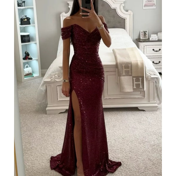 Pinkes Glitzerkleid – Elegantes Partykleid für Damen