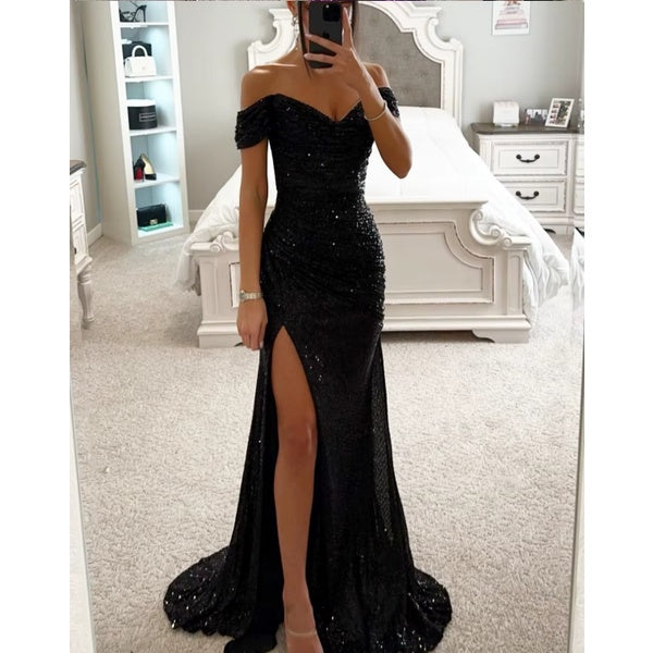 Pinkes Glitzerkleid – Elegantes Partykleid für Damen