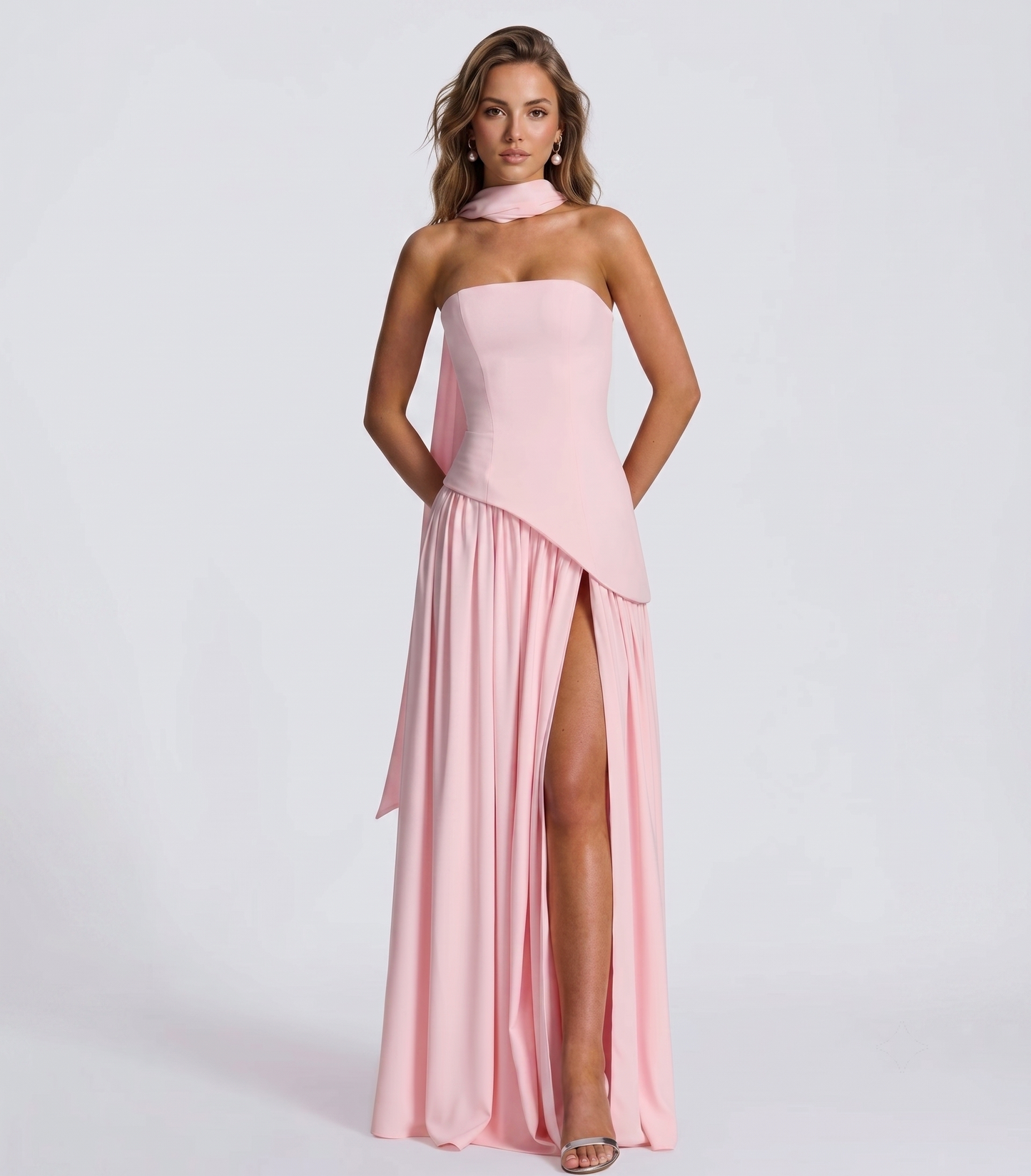 Mehrfarbiges Abendkleid – Elegant & Zeitlos