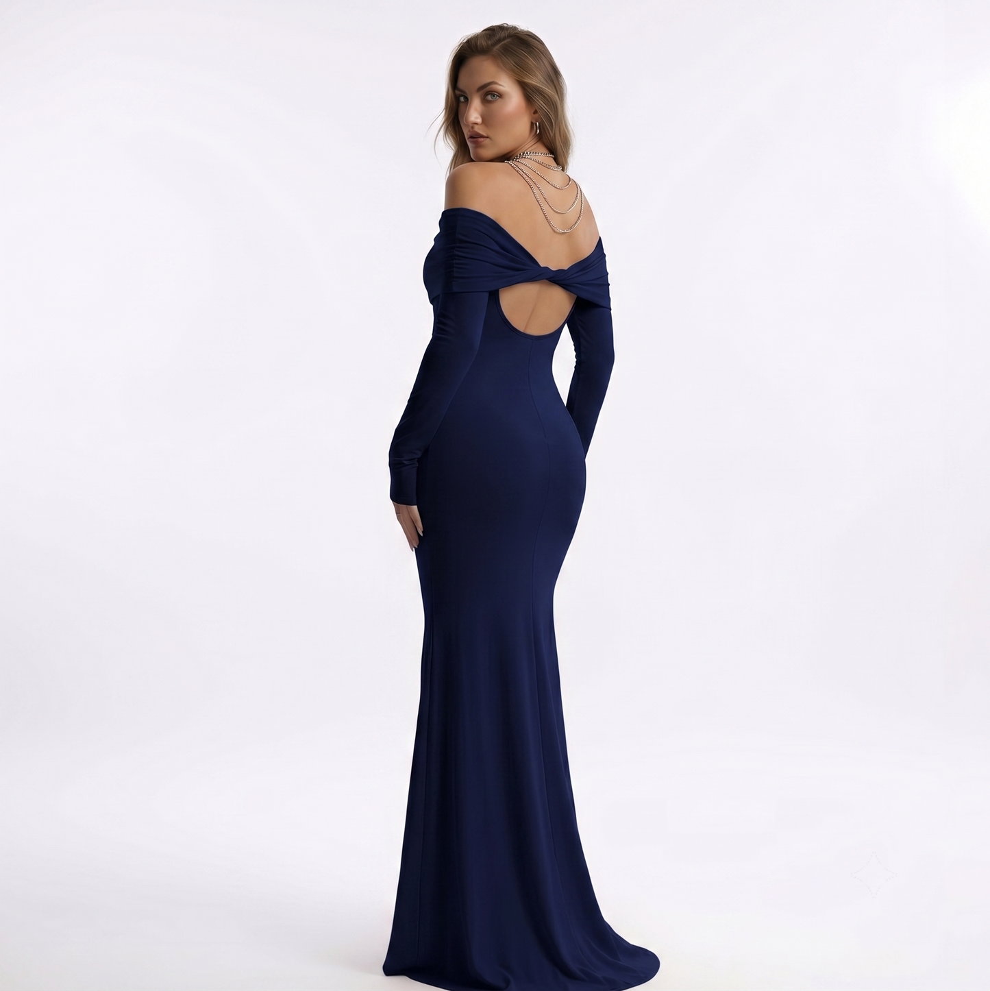Elegant Off-Shoulder Maxi Dress